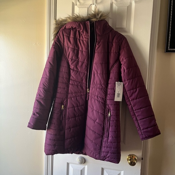 Rothschild Long Hooded Midweight Puffer Jacket/Size Small - Picture 5 of 7